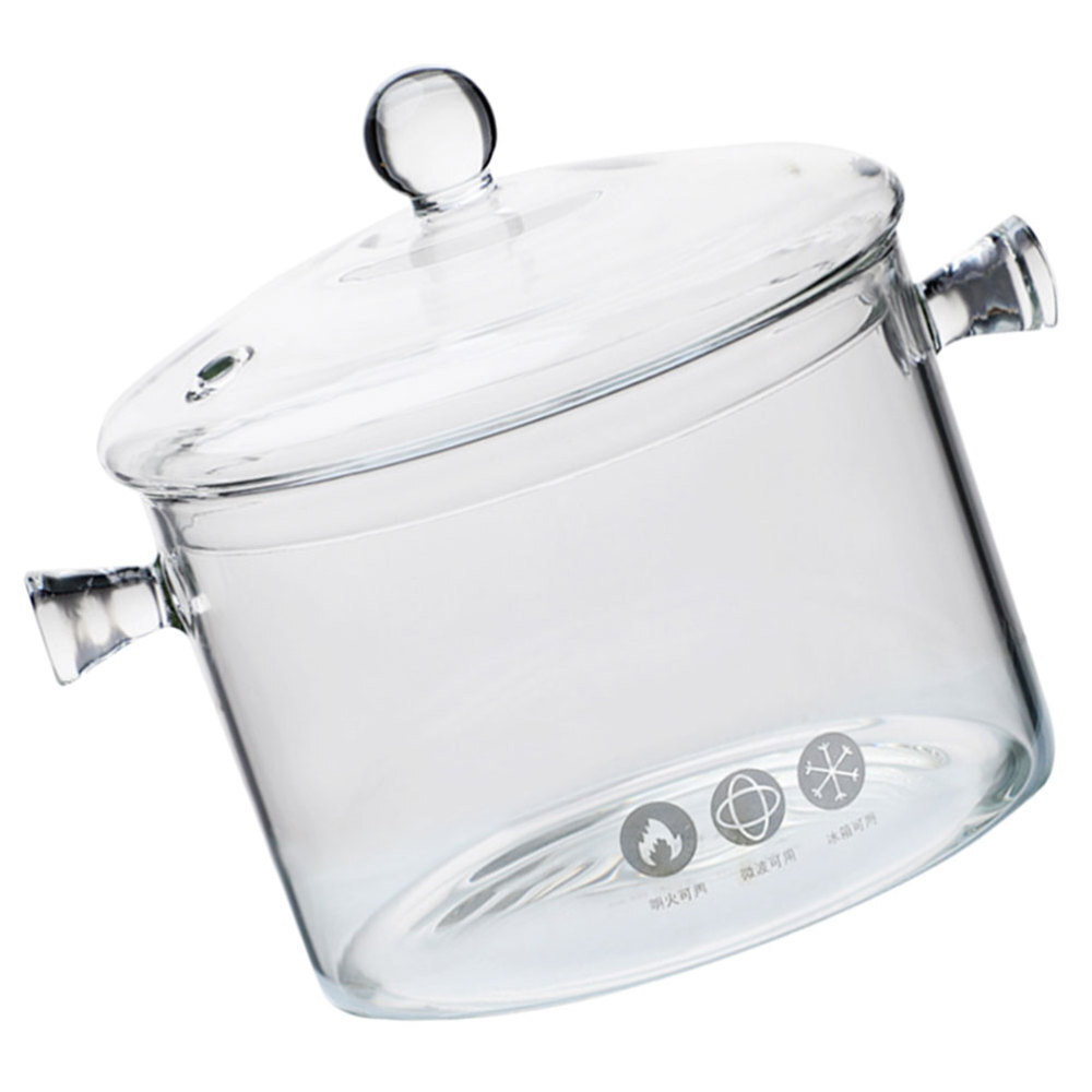 Heat-Resistant Borosilicate Glass Stew Pot for Safe Cooking