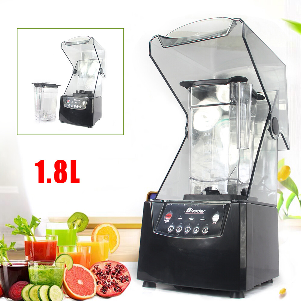 2600W Commercial Smoothie Blender - Soundproof Juicer & Mixer for Fruits