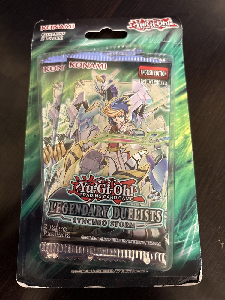 Yu-Gi-Oh Legendary Duelists Synchro Storm 1st Ed 2-Pack Booster Blister Sealed