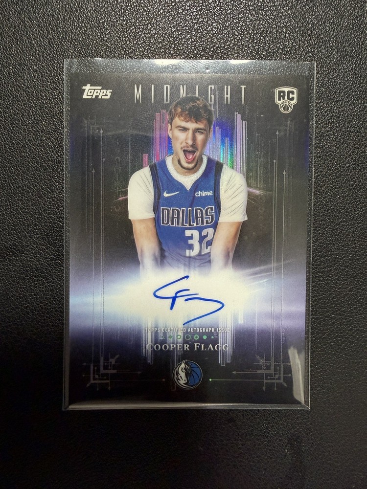 2025-26 Topps Midnight - Dark Marks Rookies Cooper Flagg #DMR-CF ON CARD SP RC