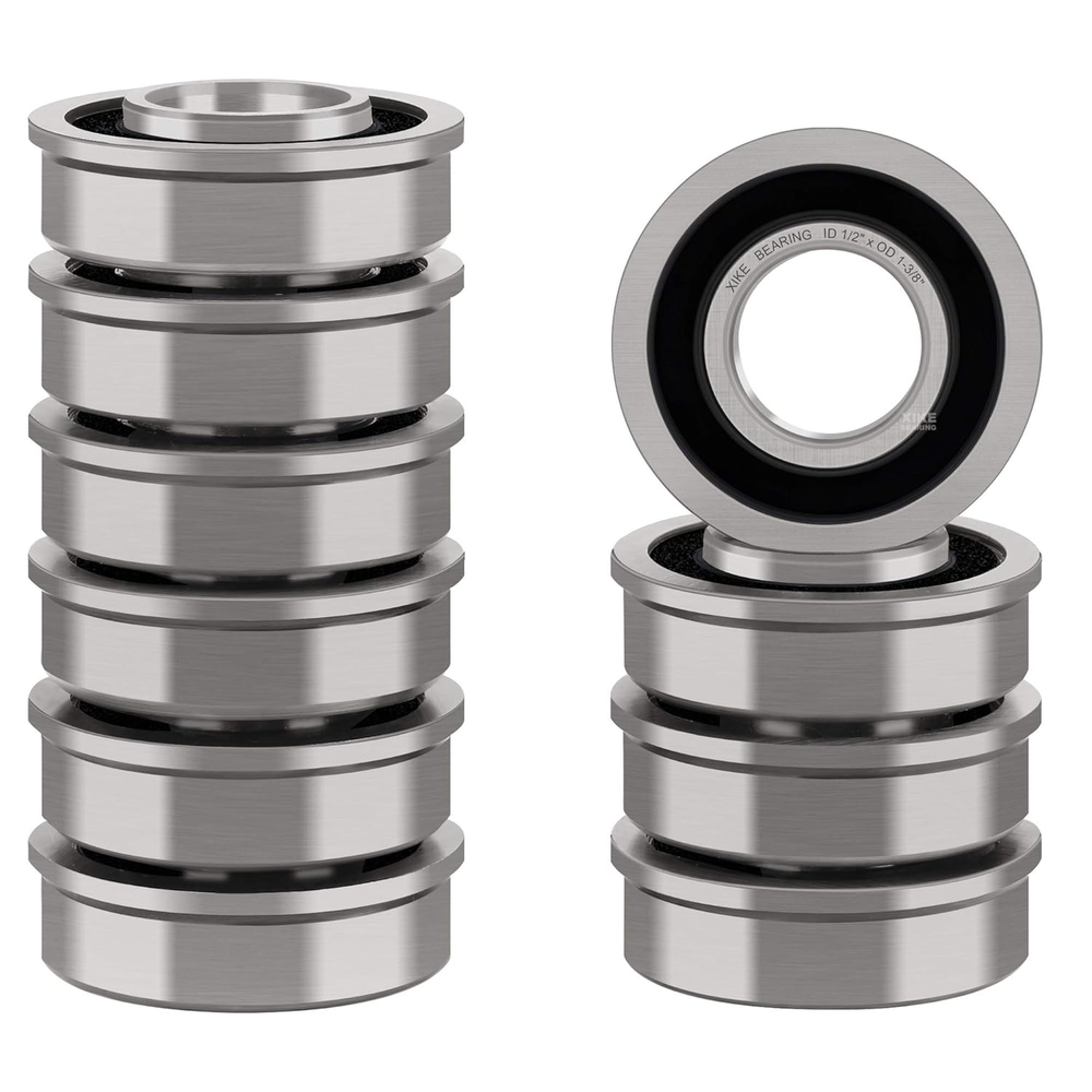 10 Pack Flanged Ball Bearing ID 1/2