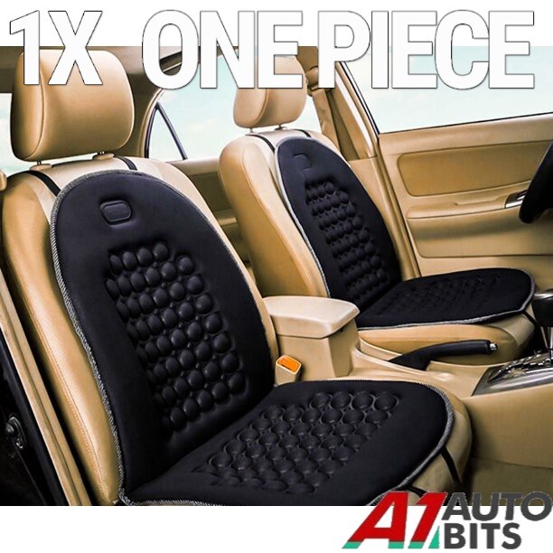 Orthopaedic Black Padded Seat Cover X1 for Ford Focus Mondeo Fiesta