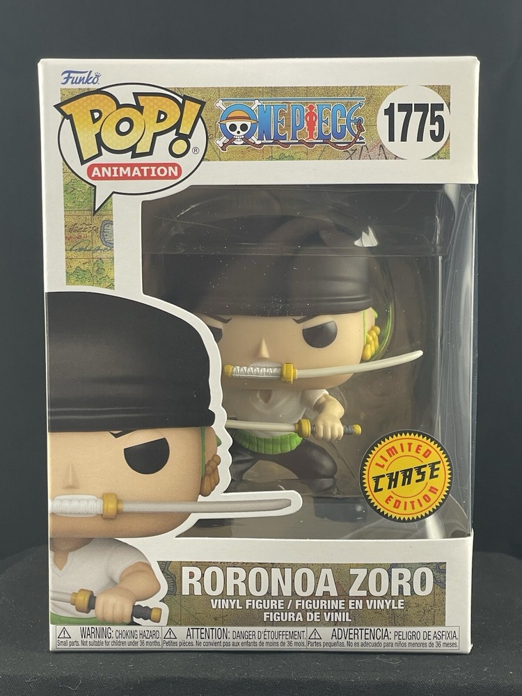Funko Pop One Piece Roronoa Zoro Chase 1775 with 3 Sword Protector