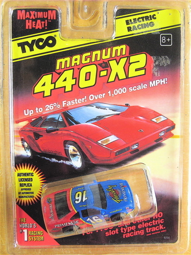 1996 TYCO 440-X2 Family Channel Primestar Stock Car #16 H.O. Slot Car 9256 39256
