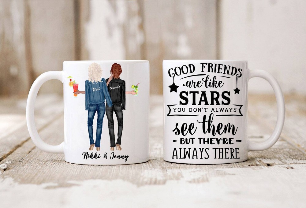 Best Friend Mug Personalised Coctail Party Cup Cute Quote Or Any Your Greetings