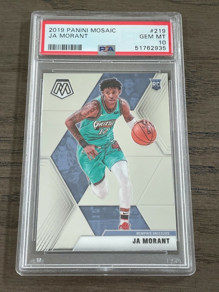 2019-20 Mosaic Ja Morant Rookie #219 PSA 10 GEM MNT Memphis Grizzlies RC