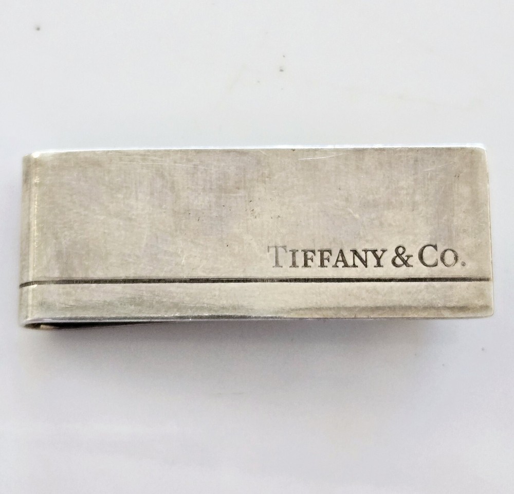 VINTAGE Antique Tiffany & Co Sterling Silver SPAIN AG .925 Money Clip
