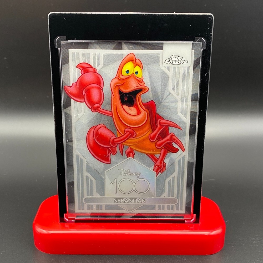 Sebastian Little Mermaid Display Collectible Gift Disney 100 Topps Chrome Card