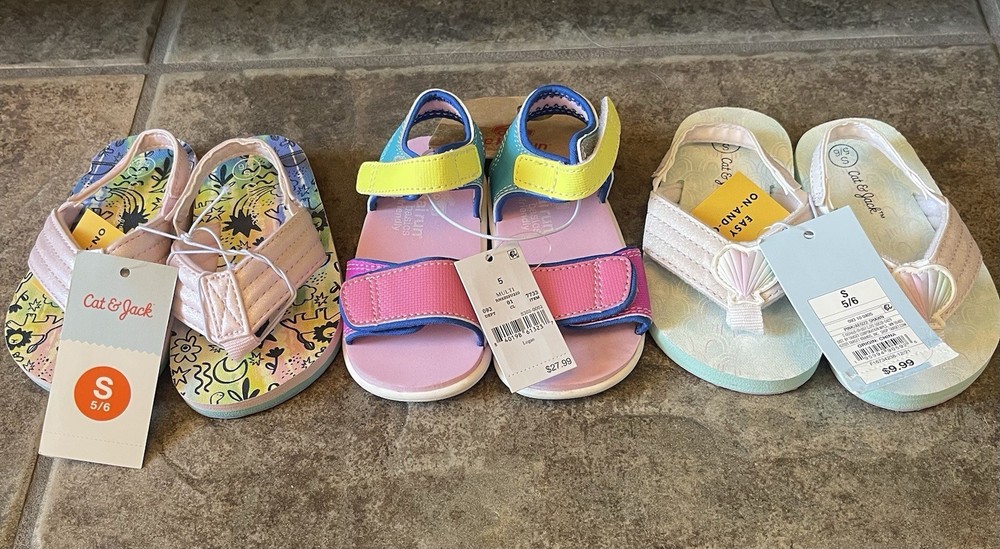 Toddler Size 5 Shoes Girls Target Summer Sandals Cat & Jack See Kai Run NWT