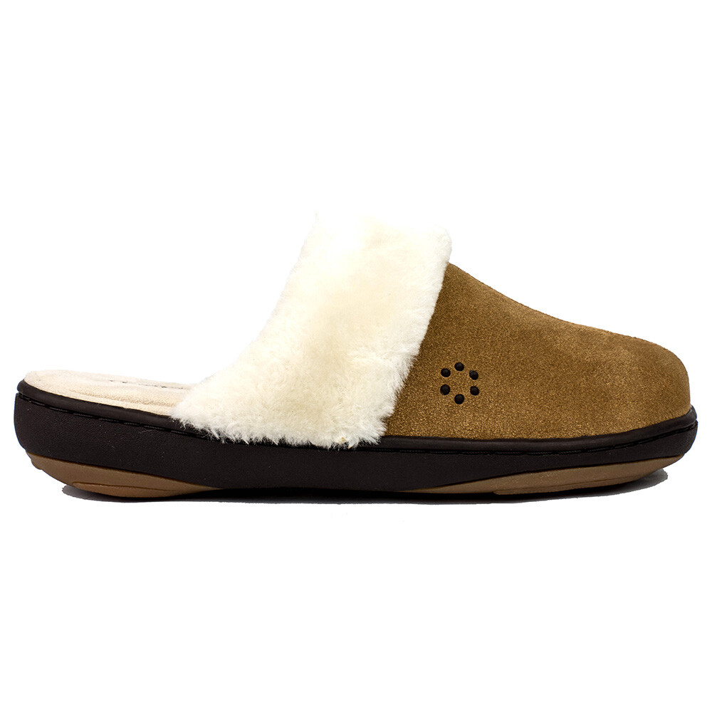 Tempur-Pedic Kensley Womens Brown Memory Foam Slip-On Slippers TP6064-247
