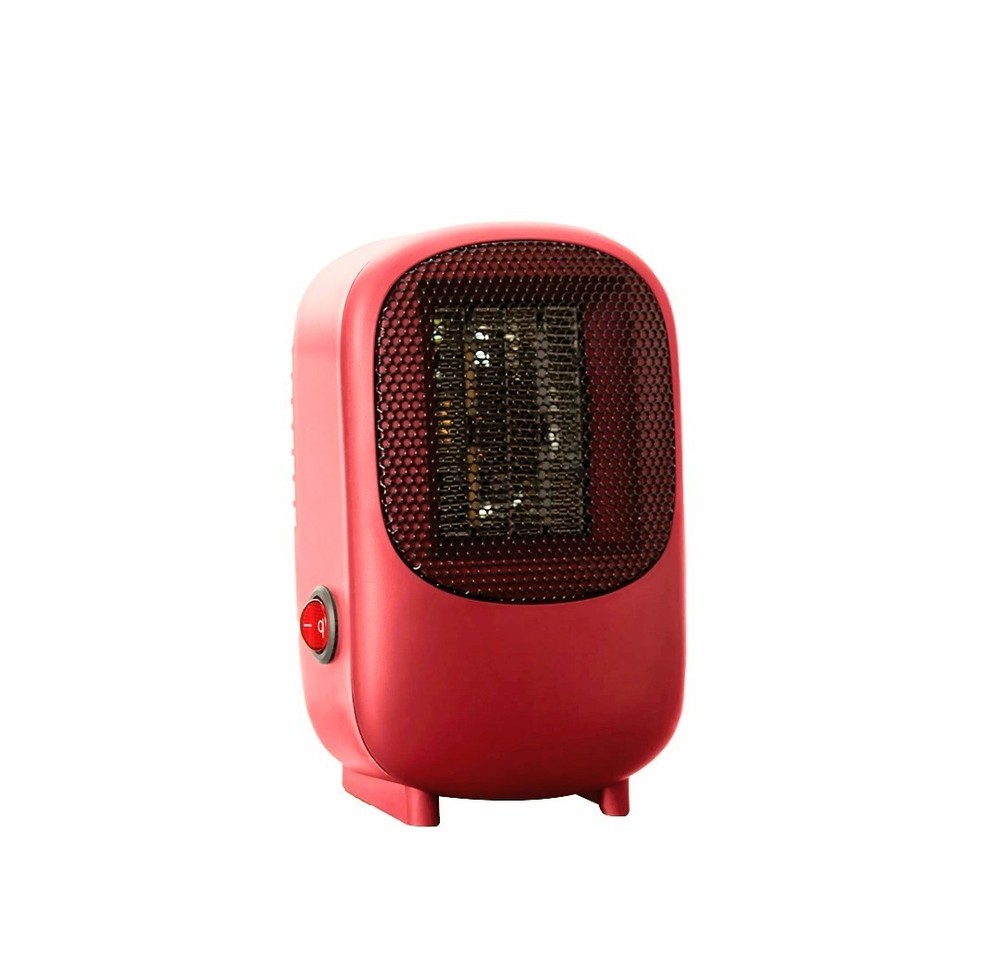 MAINSTAYS 400W Red Ceramic Portable Electric Heater Personal Use