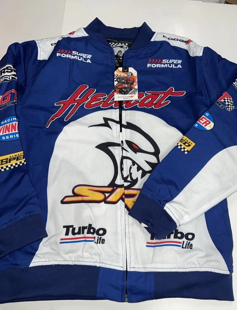 Limited Edition Reason X Dodge Hellcat Racing Jacket Blue size S-XL $110 NEW