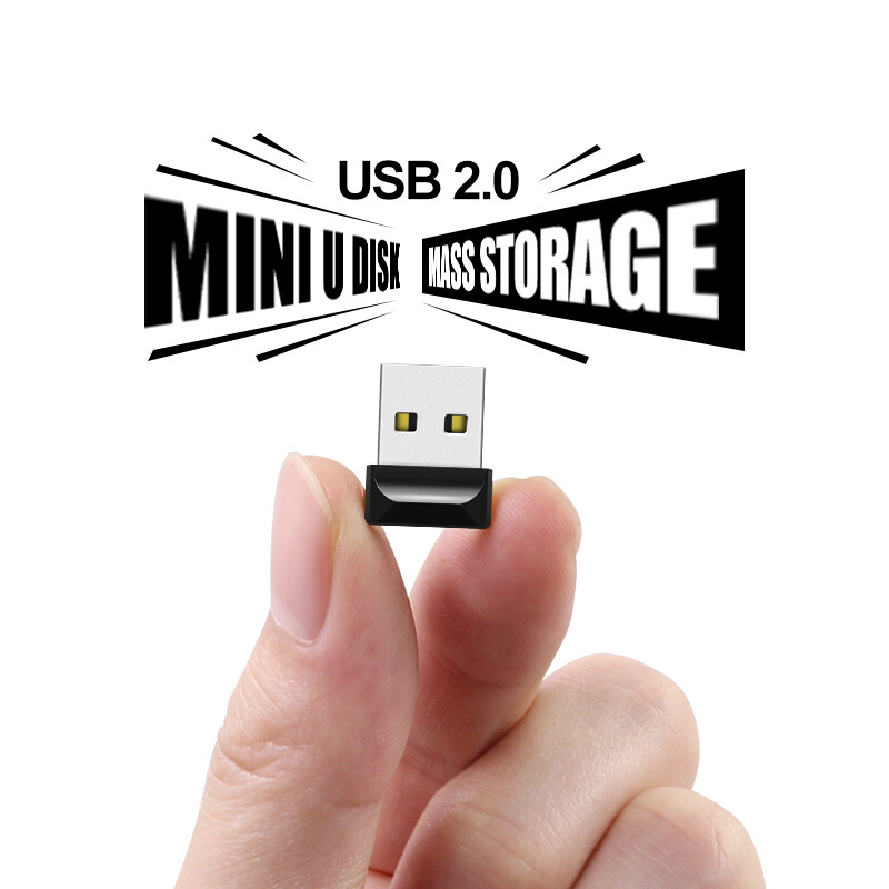 Black Mini Pen U Disk 2GB-512GB PenDrive Disk USB 2.0 Flash Drive Memory Stick