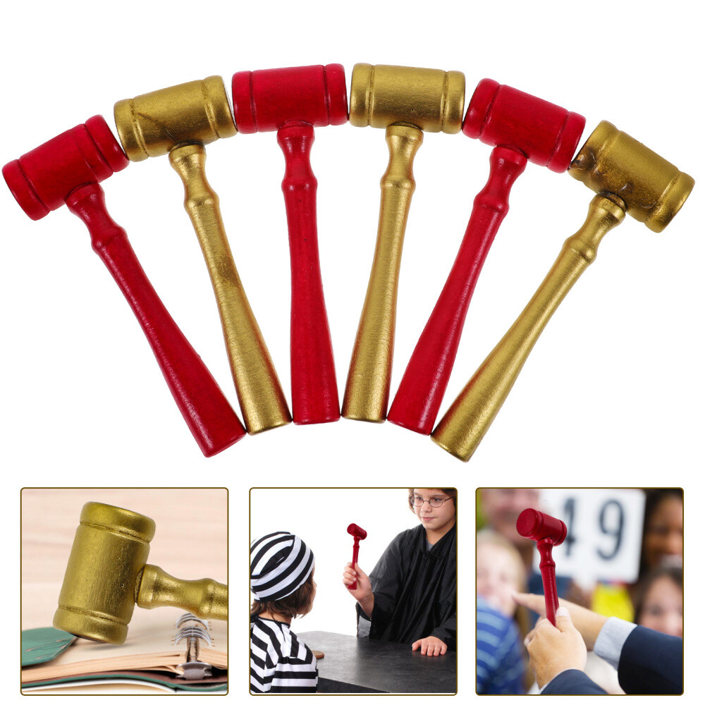 6 Pcs Peg Games for Kids Chisel Judge Hammer Toy Apparel Child