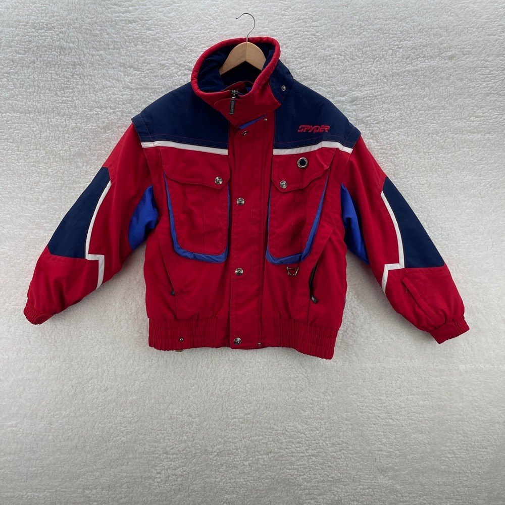 Vintage Spyder Ski Jacket Mens Medium Red Blue Snowboard 90s Outdoor Spiderman