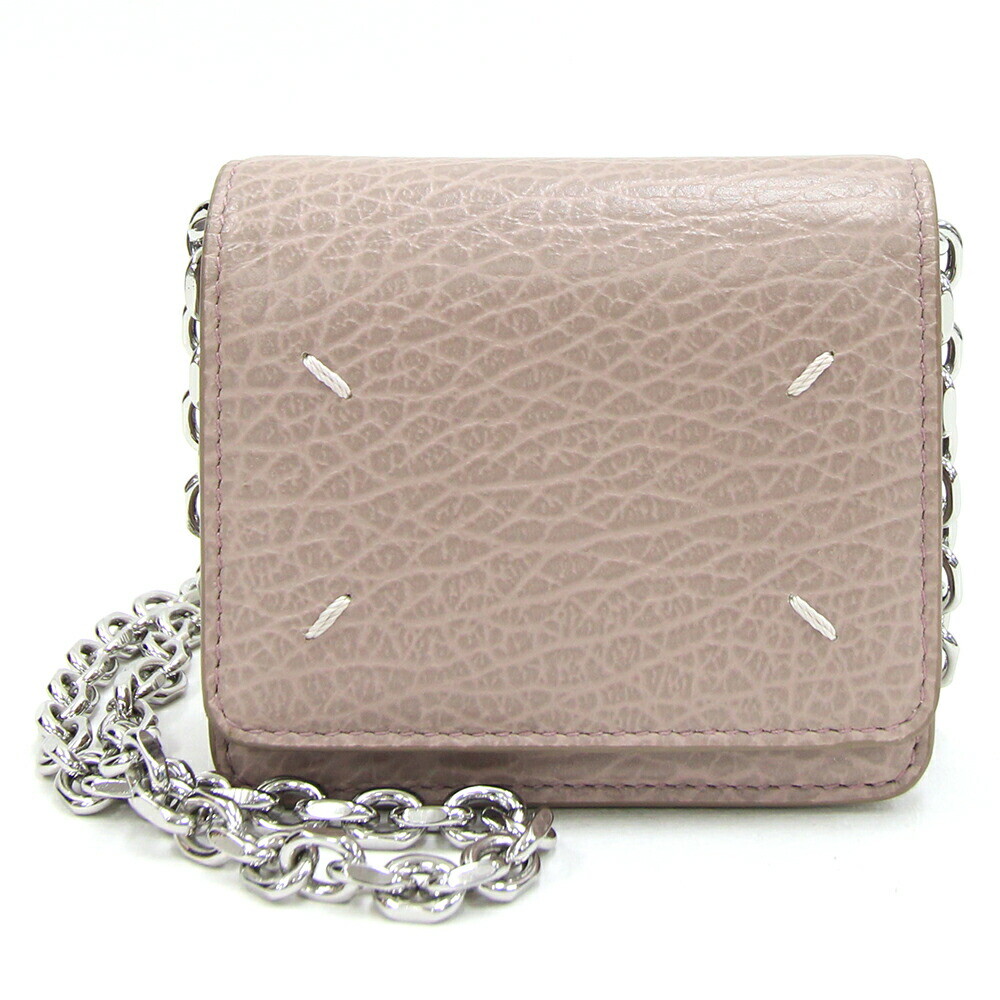 Maison Margiela Maison Margiela Chain Wallet S56UI0148 Pink Greige Leather Use