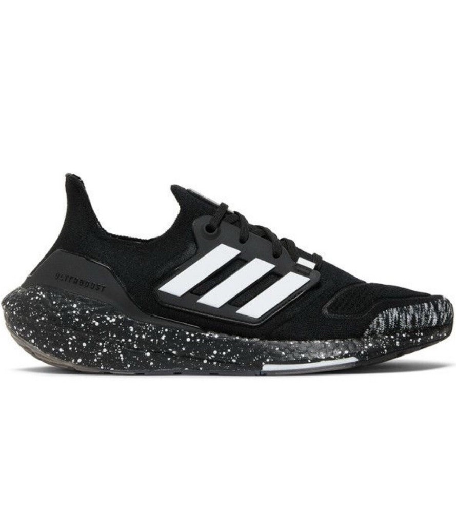 Adidas UltraBoost 22 Men Size 14 Shoes Black White Speckled Running Sneakers Nby