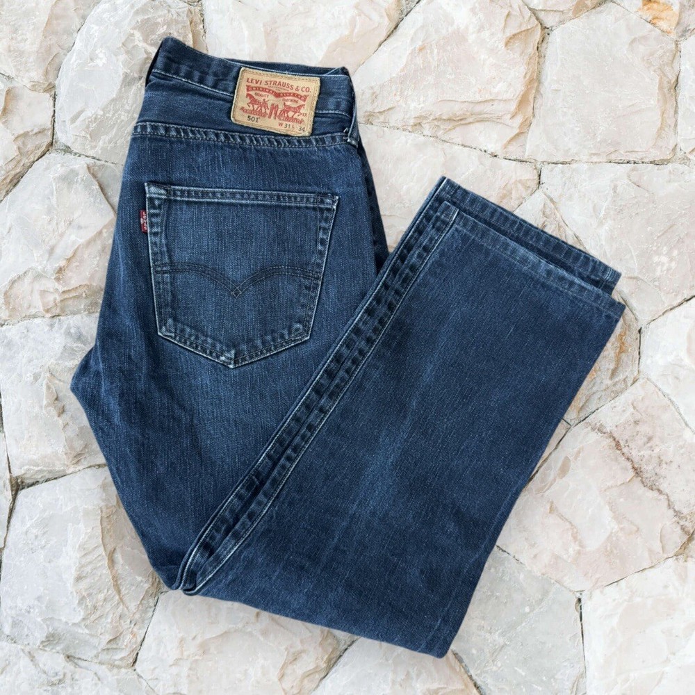 Dark Blue Levi Straight Leg Jeans Levi’s -  Men’s W31 L34