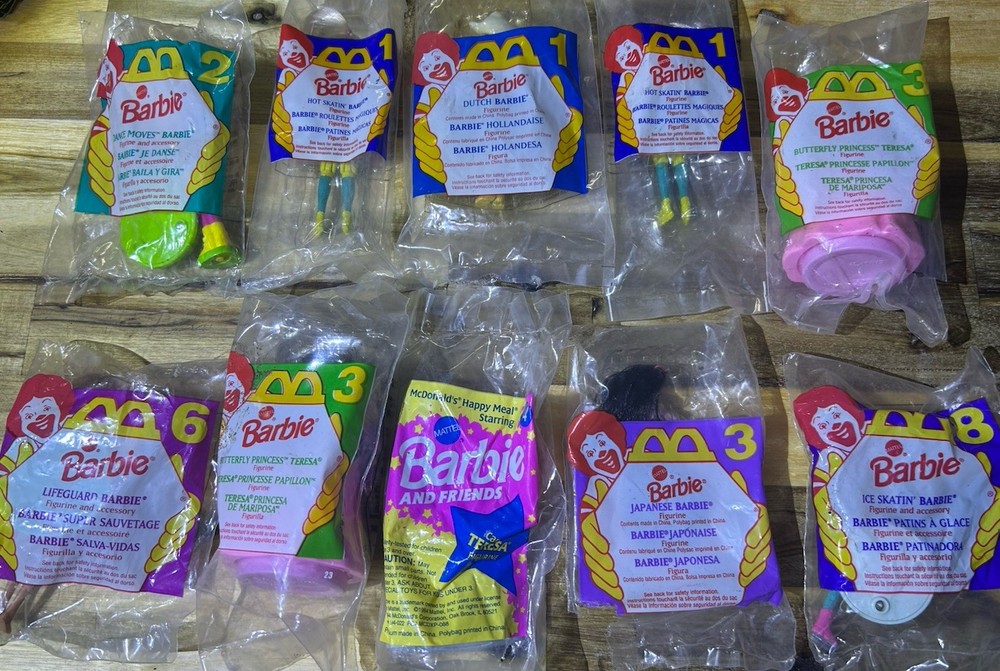 Vintage McDonald’s Happy Meal Toys Barbie Variety of Types