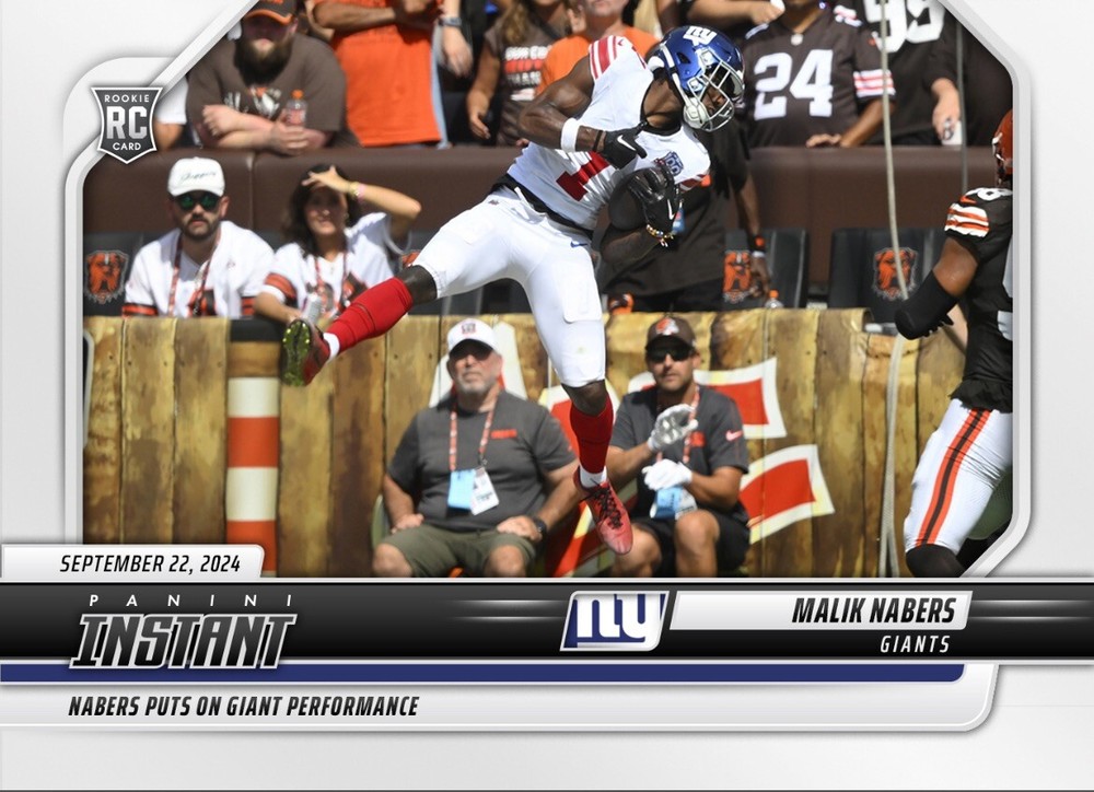 Presale MALIK NABERS 2024 PANINI INSTANT GRADED GEM-MT 10 Rookie CARD #45-image