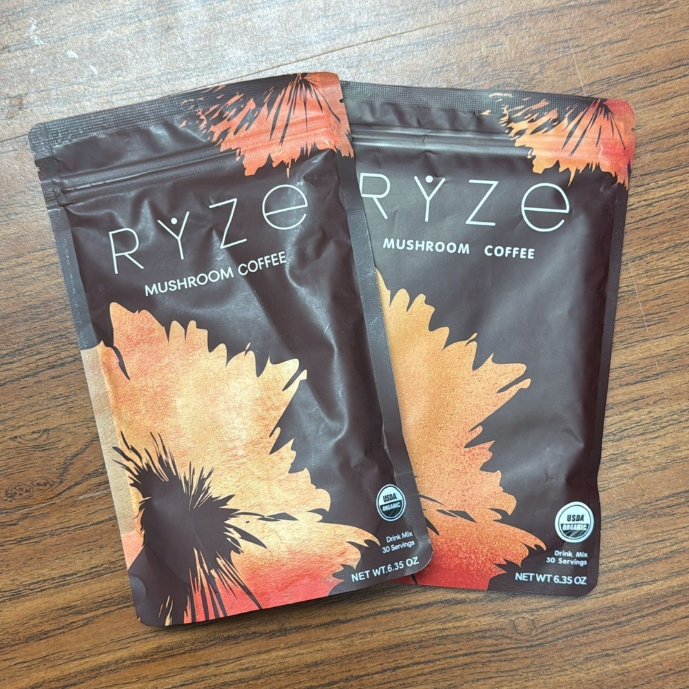 Organic Mushroom Coffee - Coffee for Better Energy - 30 Servings (Pack of 2)