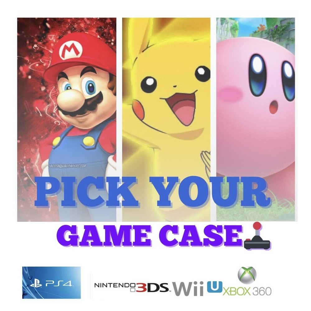 Pick Your Own Original Video Game Cases Manuals Nintendo Switch Wii U PS4 Xbox