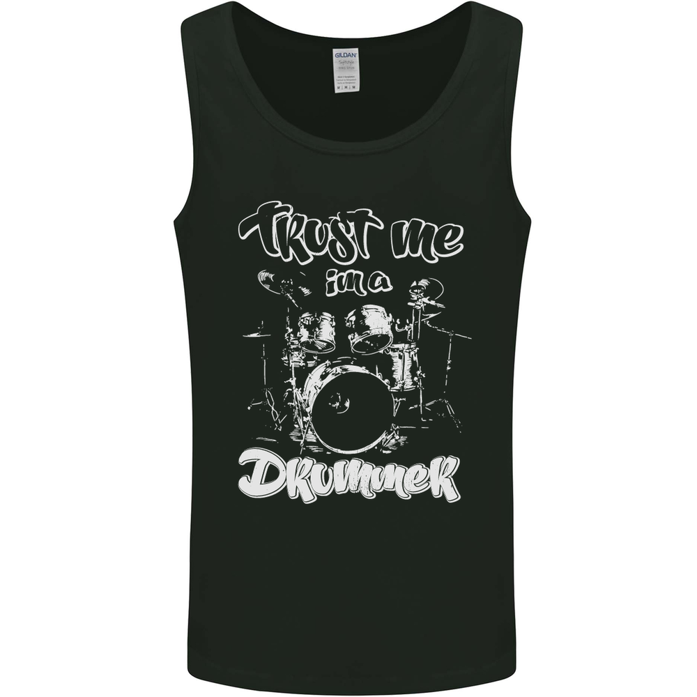 Trust Me Im a Drummer Funny Drumming Drum Mens Vest Tank Top