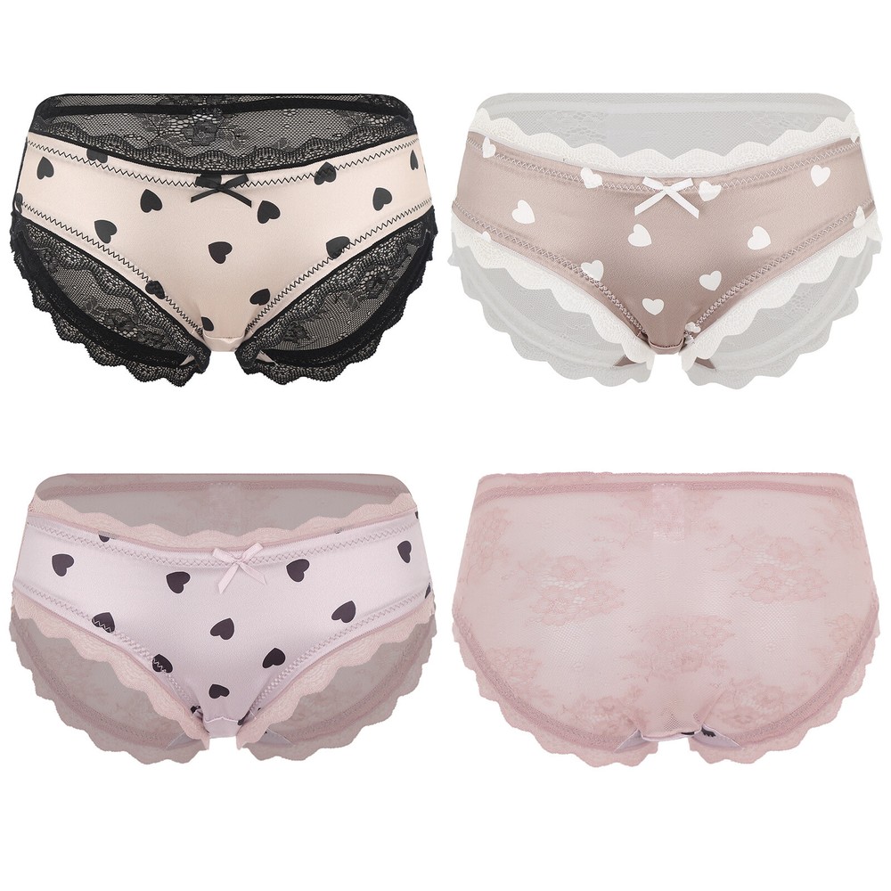 Low Waist Lace Women’s Breathable Bikini Underwear Briefs for Ladies