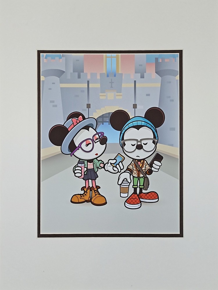 Disney Artist Jerrod Maruyama Castle Coffee Break Art Print