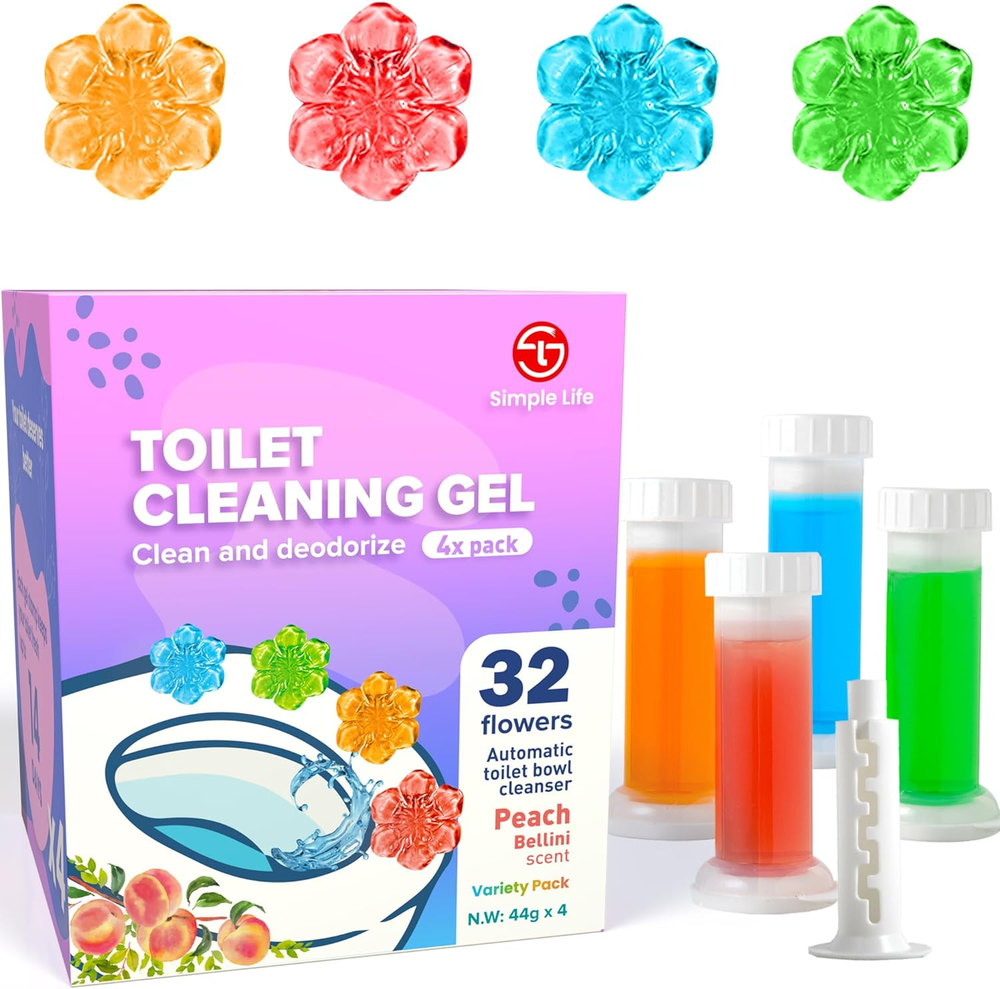 Simple Life Fresh Flower Toilet Cleaner Gel Stamp Prevents Lime Buildup