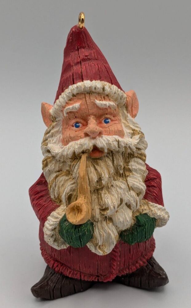 Hallmark Keepsake Old World Gnomo 1989 Vintage Hecho a Mano Adorno de Navidad