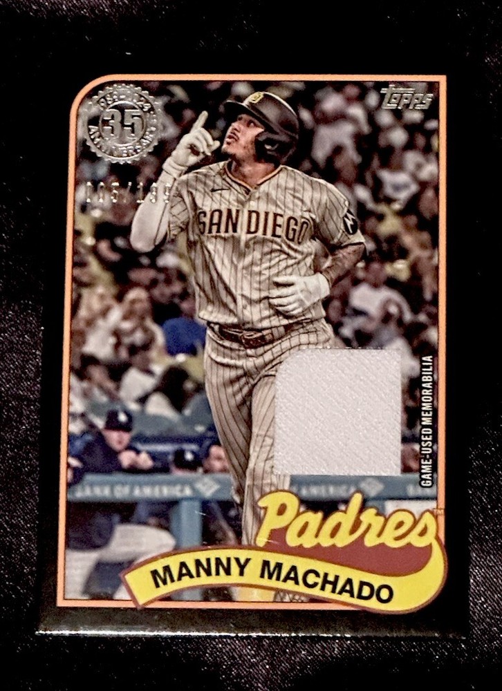 2024 Topps Series 1 Manny Machado 1989 Baseball Relics Memorabilia Card #89BR-MM