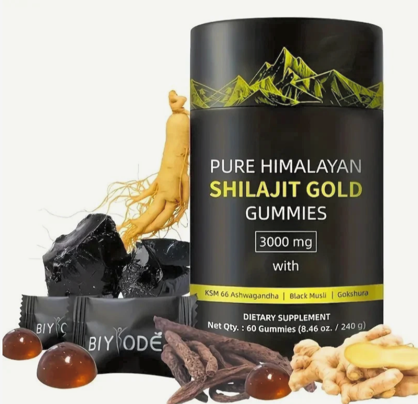 Himalayan Shilajit GOLD Gummies, Organic, Extremely Potent 3000 mg, Fulvic Acid