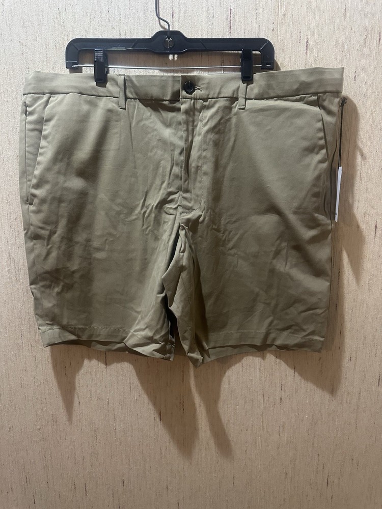 Goodfellow Mens Tan Tech Shorts Size 42 Comfort Fit Lightweight
