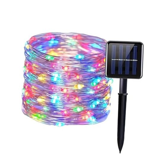 33FT 100LED Solar String Lights Outdoor Waterproof Multicolor