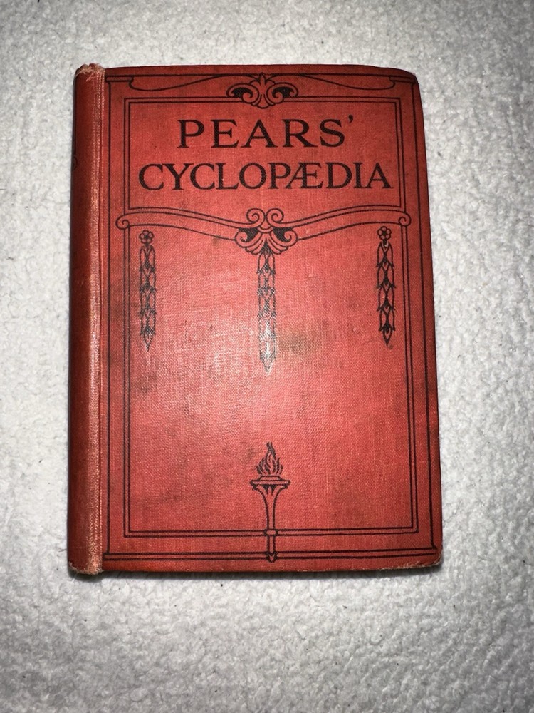 PEARS CYCLOPEDIA Book, Thirty-Seventh Edition, 1930, Hardcover, Rare, (50)