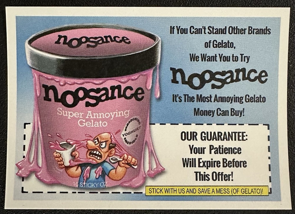 2024 Topps Wacky Packages ANS 26 NOOSANCE Coupon in Protective Toploader-image