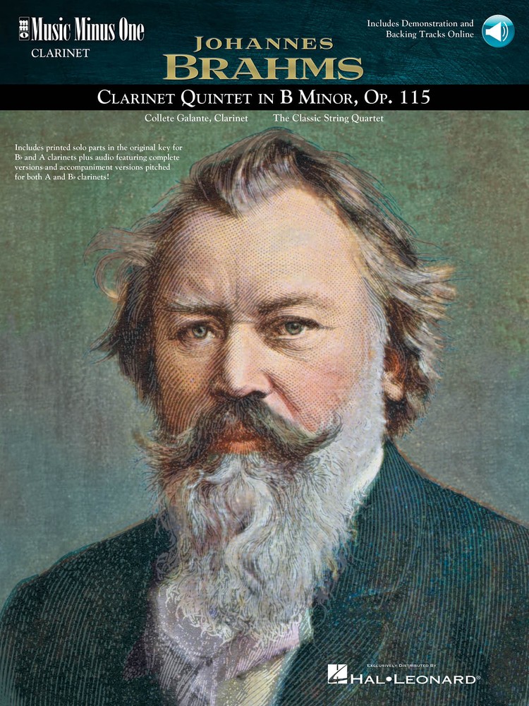 Brahms Clarinet Quintet B minor Op 115 Sheet Music Minus One Book Online Audio