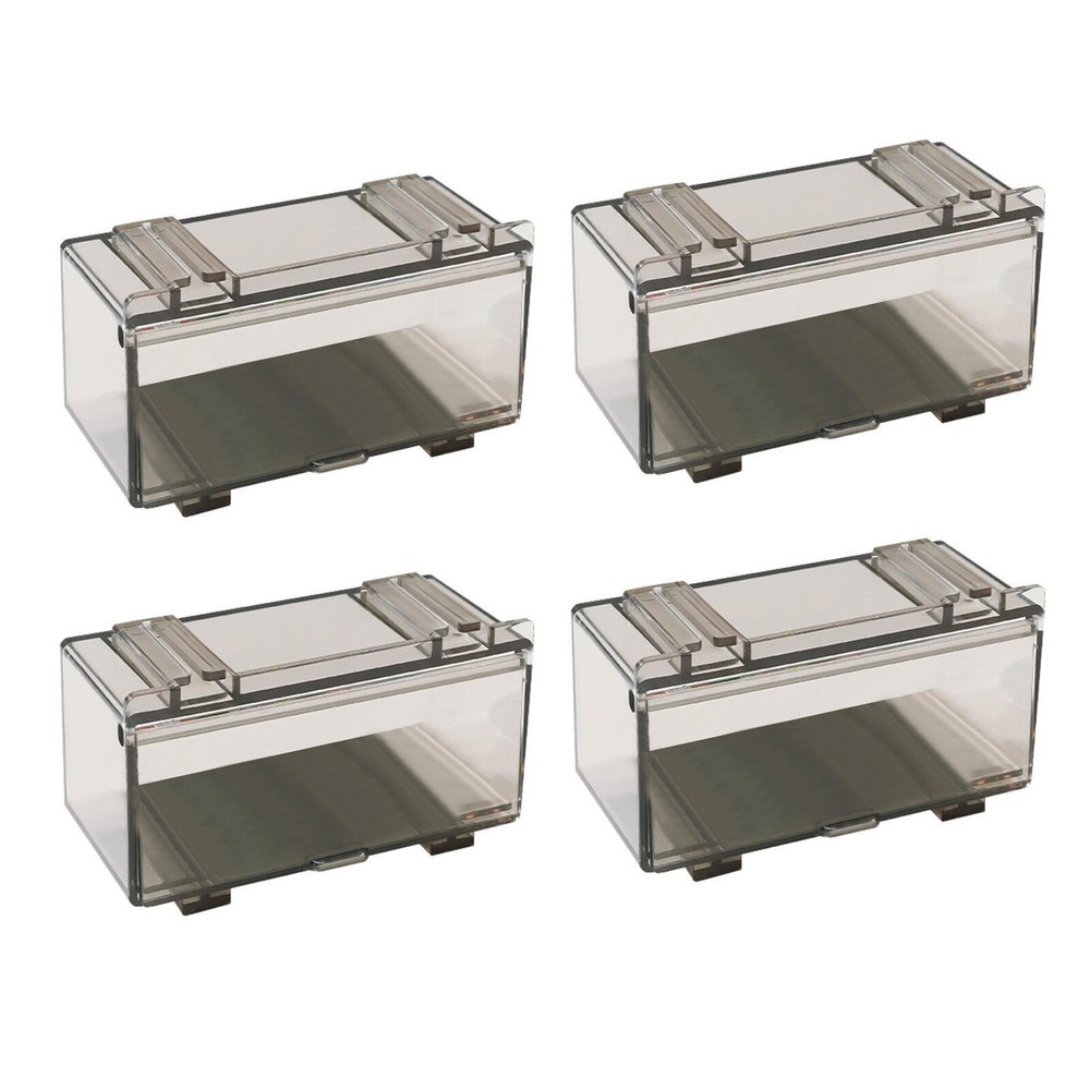 4PCS/Set 1/64 Diecast Cars Acrylic Light Tan Display Box Storage for Hot Wheels