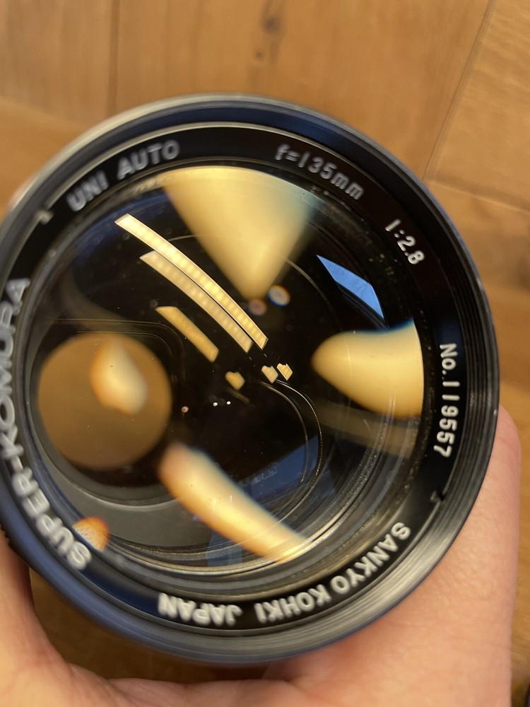 *Near Mint ++* Sankyo Kohki Super Komura 135mm F/2.8 M42 Uni Auto Lens From JPN