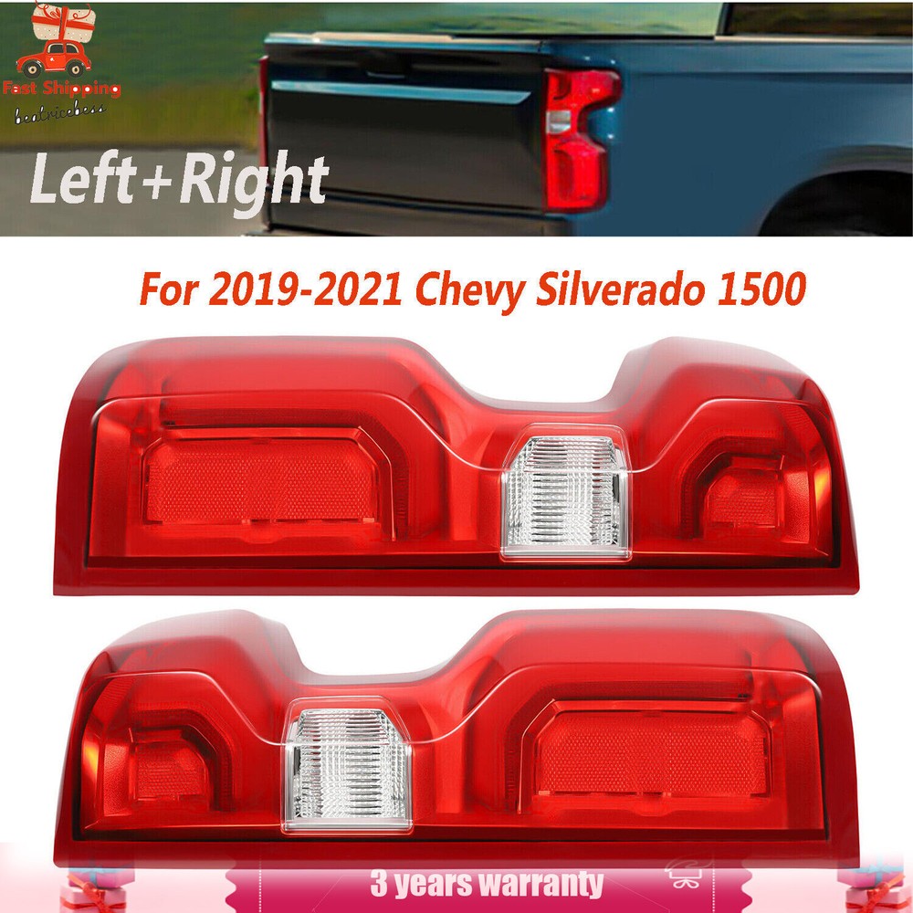 2019-2021 Chevy Silverado 1500 LED Tail Lights Pair LH+RH