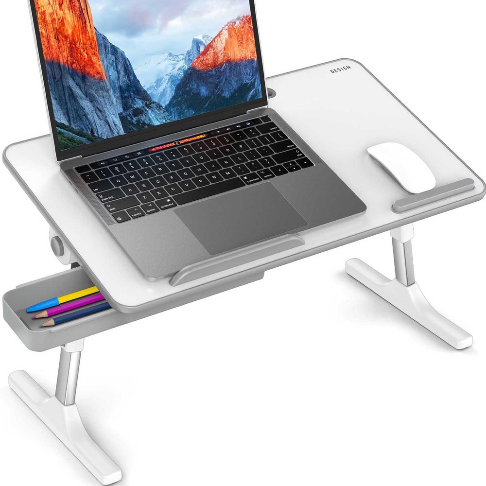 LT05 Adjustable Foldable Laptop Stand for Bed Couch or Desk Work  