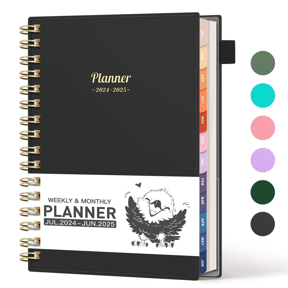 AHGXG Academic Planner 2024-2025 July 2024 - June 2025 Weekly and Monthly Pla...