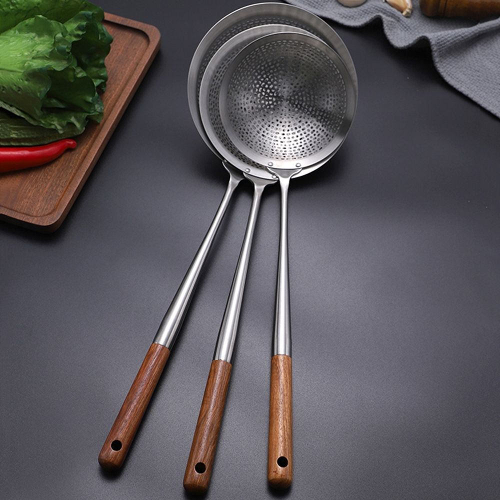 Stainless Steel Colander Strainer Soup Spoon Hot Pot Oil Filter Skimmer