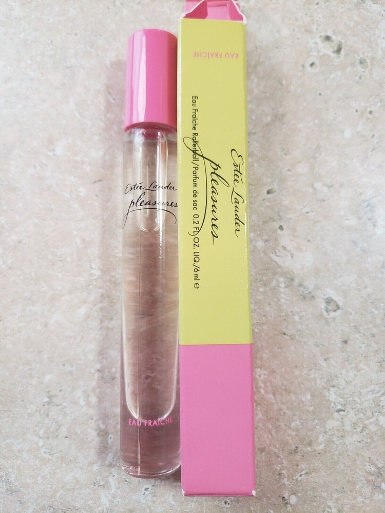 Estee Lauder Pleasures Eau Fraiche Perfume Rollerball .2 oz with Box