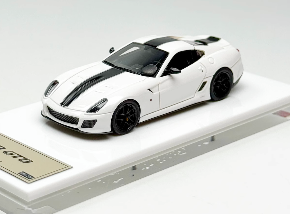 DMH 1:64 White 599 GTO Super Racing Sports Model Diecast Resin Car