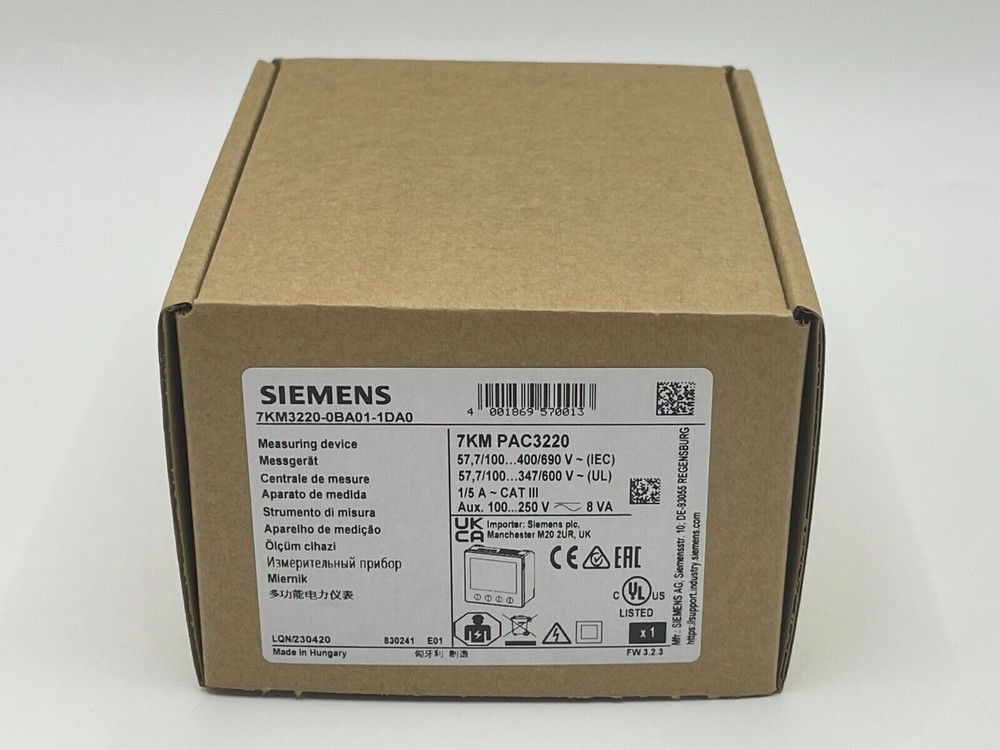 1PCS NEW SIEMENS SENTRON PAC3220 7KM3220-0BA01-1DA0 Multi-Function Rapid