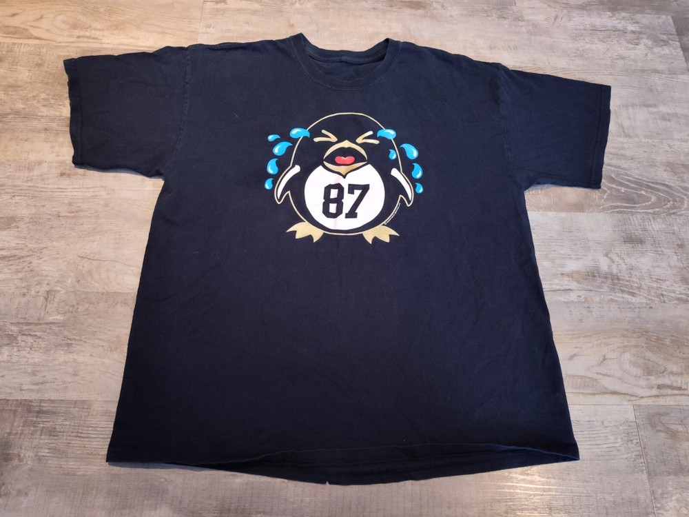 NHL Promotional Black #87 Syndey Crosby Pittsburgh Penguins Cry Baby Tshirt