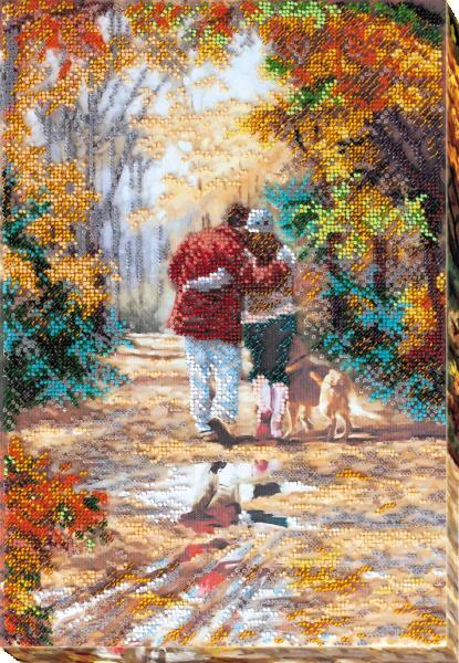 Bead embroidery kit Minor Mood needlework kit Art canvas beadwork pattern
