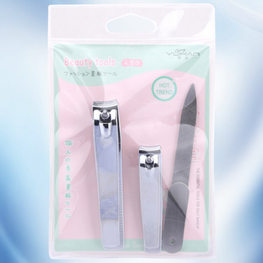 3 Pcs Nail Brush for Cleaning Fingernails Kits Home Manicure Set